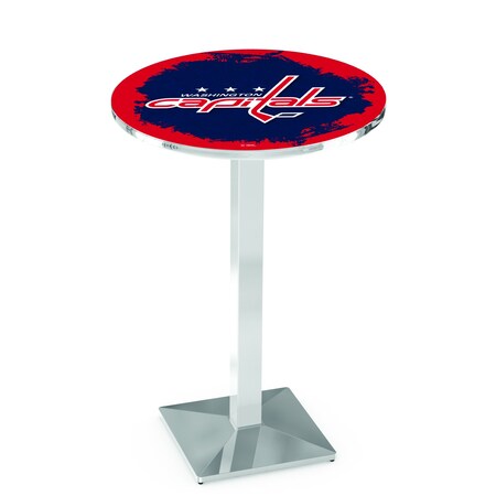 Holland Bar Stool Co 36" Chrome Washington Capitals Pub Table L217C3628WshCap